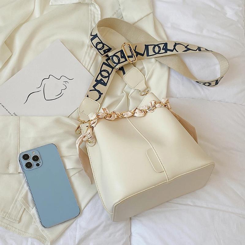 3 Bag Chain Shoulder PU Leather Trendy Crossbody Large Capacity Top Handle With Wide Strap For Women 4