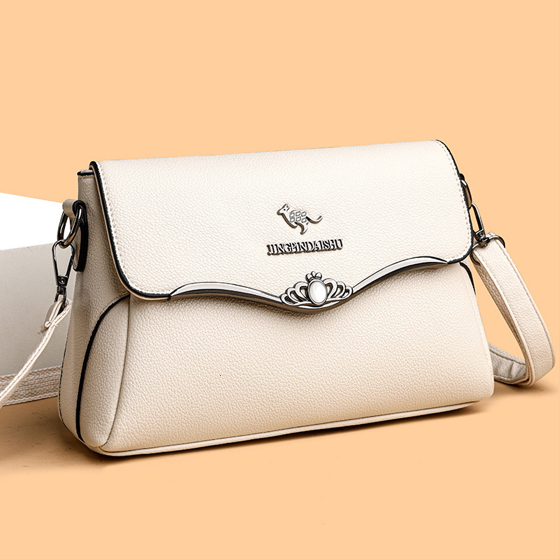2025 High-end Designer Crossbody Bag Genuine Soft Leather New Korean Fashion Women's Light Luxury Crossbody Bag With Large Capacity For Middle-ag