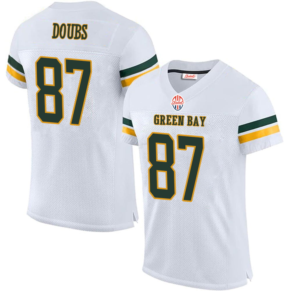 green/white Football Jerseys Love Christian 12 Aaron Jones Dillon Randall Cobb Quay Walker 4 Brett Favre Custom All ed Name and Number This baseball u
