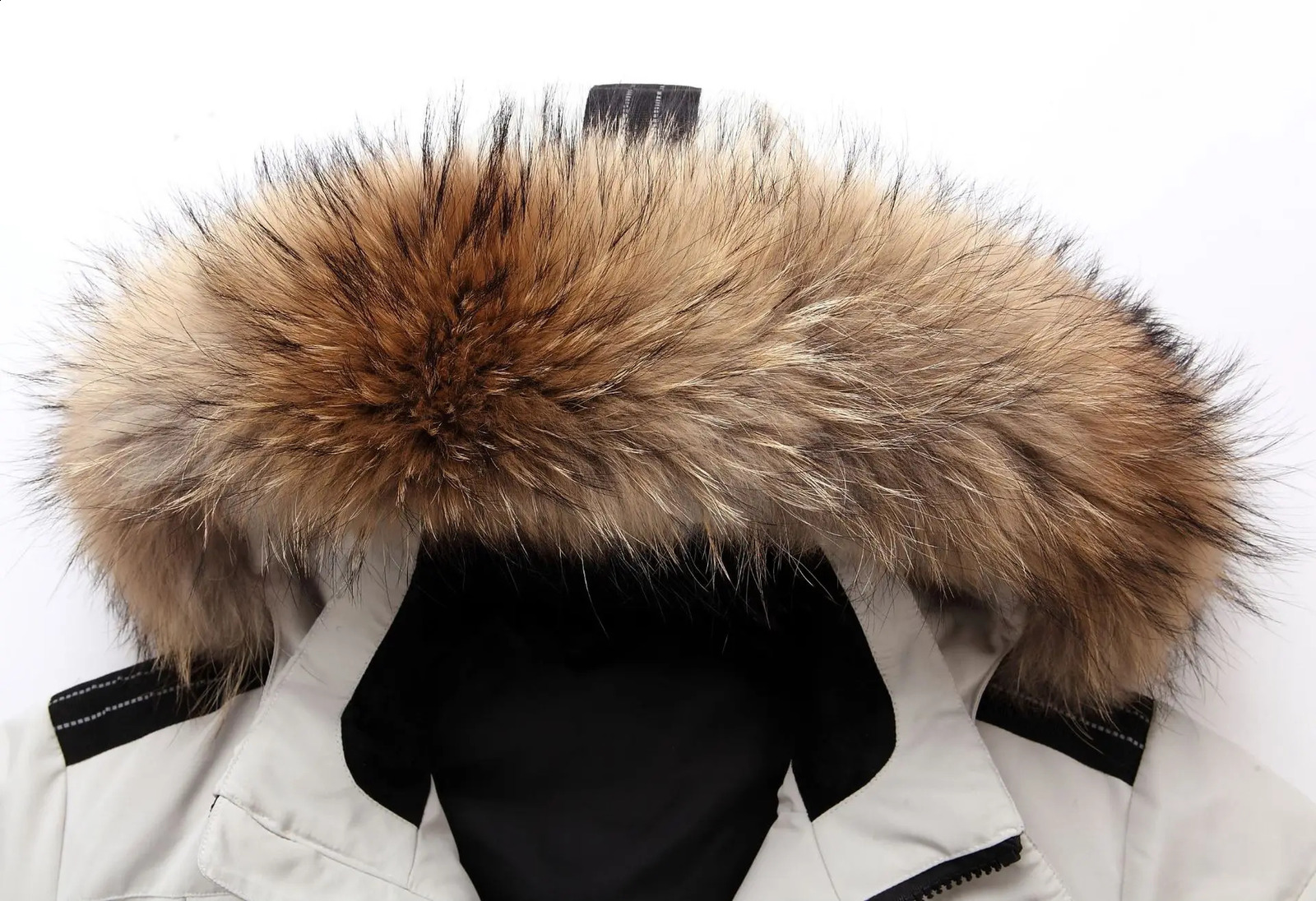 Mens Winter Fur Thick Warm Canada Down Jacket Casual Hooded Long Windbreaker Male Oversized Outwear Coats Windproof Parkas 240909