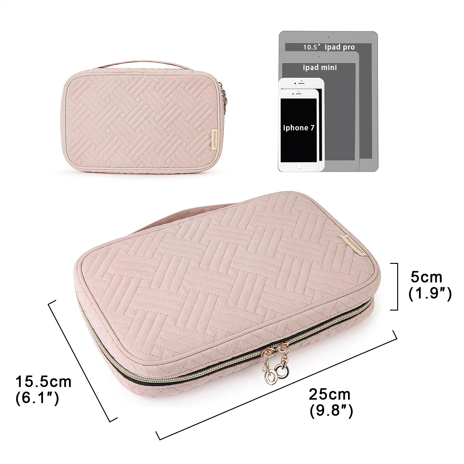 BAGSMART Jewelry Organizer Case for Women Waterproof Travel Jewelry Storage Bag for Necklace Earrings Rings Bracelet Holder 240904
