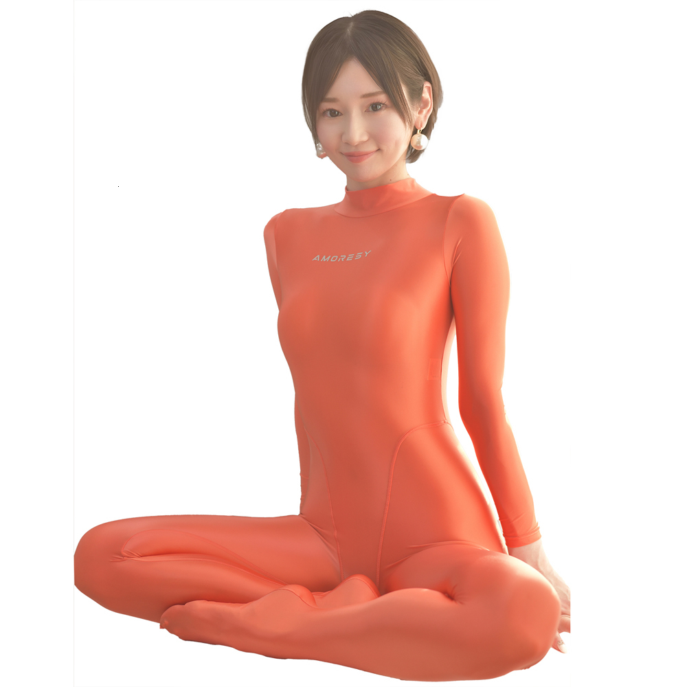 AMORESY Athena Series Ultra-Thin Diving Tight Fitting Japanese One-Piece Compeve Hot Spring Semi-Sheer Swimsuit Jumpsuit