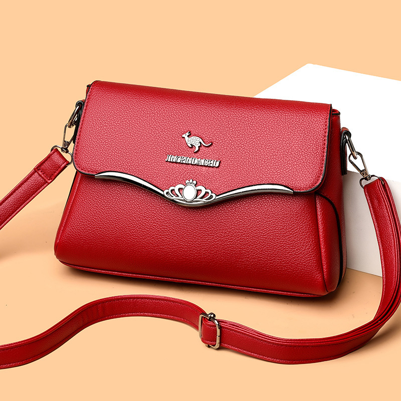 2025 High-end Designer Crossbody Bag Genuine Soft Leather New Korean Fashion Women's Light Luxury Crossbody Bag With Large Capacity For Middle-ag
