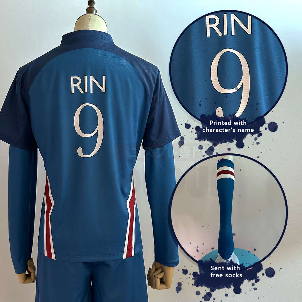 HOLOUN Blue Lock Anime Rin Itoshi Shidou Ryusei Charles Karasu Cosplay Costume P.X.G Jersey Wig Football Uniform