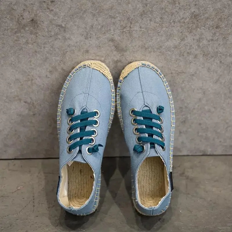 Shoes Men Hemp Fisherman Breathable Espadrilles Flats Solid Moccasins Casual Shoes Men Zapatos De Hombre 240911