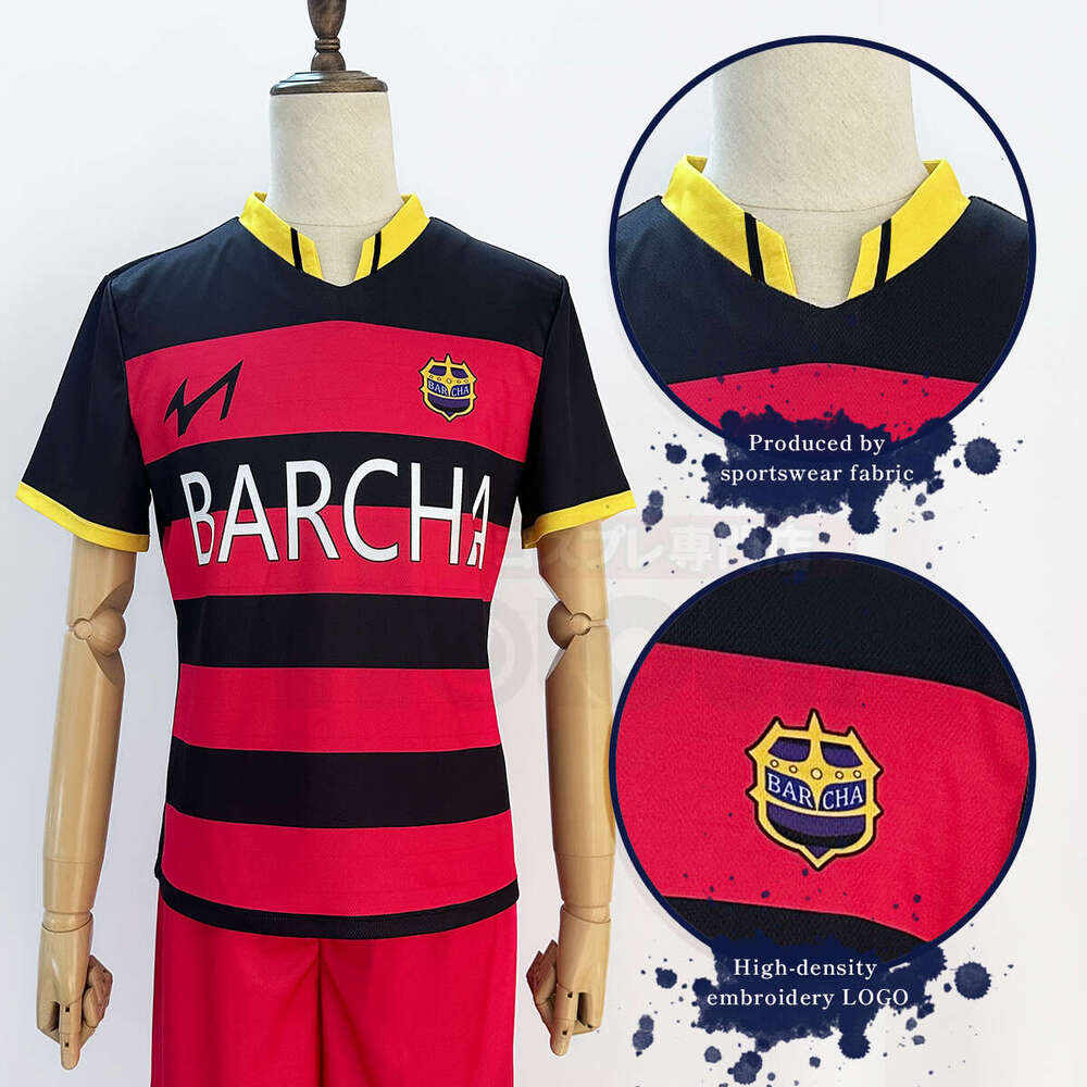HOLOUN Blue Lock Anime FC Barcha Bachira Otoya Lavinho Cosplay Costume Wig Embroidery Football Uniform Halloween 3Pcs Set