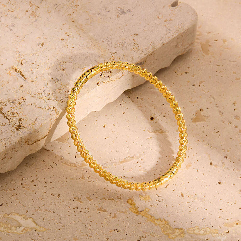 Designer bracelet women Fashion Fried Dough Twists Bracelet Stainless steel net red INS style bracelet 18K gold bracelet plain ring simple jewelry Gif