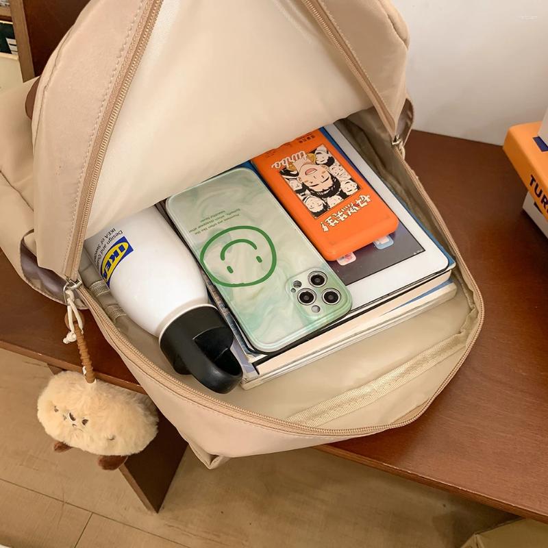 School Bags Capybara Students Large Capacity Cartoon Backpack For Girls Kawaii Teenage Daypack Adjustable Strap Bookbag Knapsack