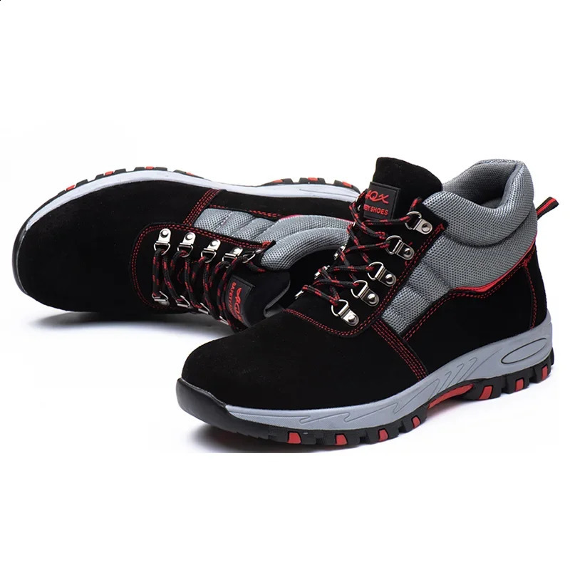 High Quality Men Steel Toe Cap Safety Boots Work Shoes Men Puncture-Proof Work Boots Safety Shoes Male Work Shoes Men 240904