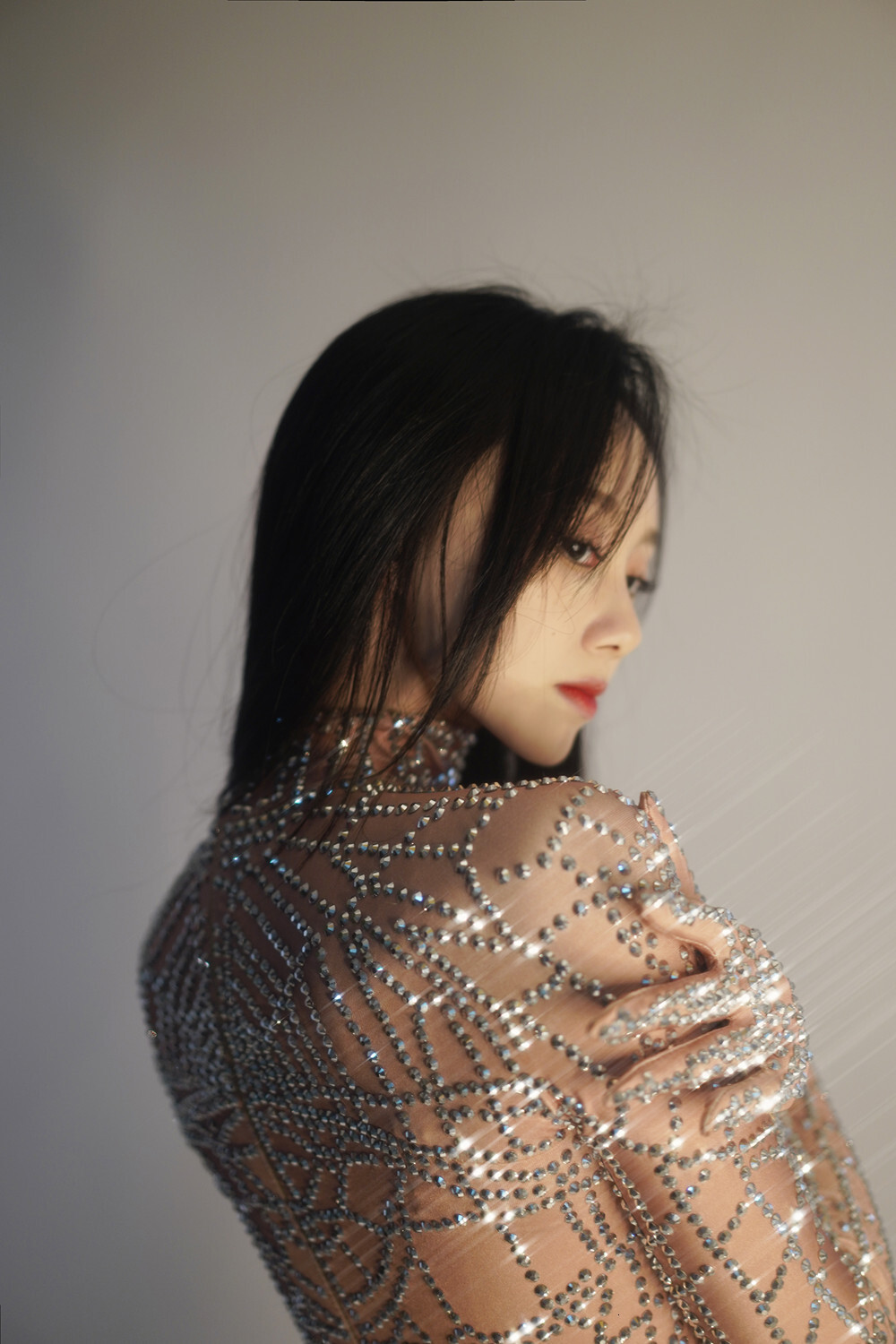 Shining Glitter Rhies Gloves Jumpsuits For Women Sexy Stretch Dance Bodysuit Birthday Party Stage Wear Drag Queen Costumes