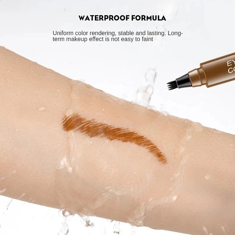 4 Point Eyebrow Pencil Enhance Eyebrow Waterproof Liquid Eyebrow Pen Natural Makeup Long Lasting Makeup Fashion Girl Brow Pencil 240914