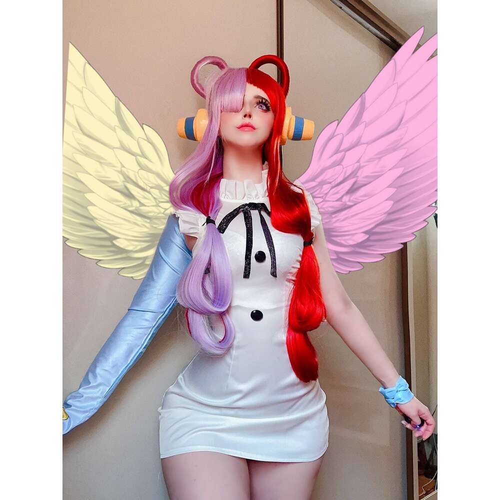 HOLOUN Film Red Uta Anime Cosplay Costume Embroidery Coat Hoodie Skirt Wig Headwear Fake Earphone Christmas New Year Gift