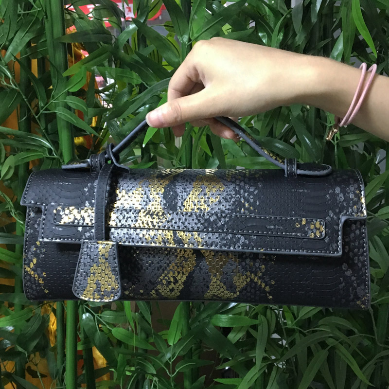 Hot Brand Design Ostrich/Snake Print Women Bag Handbag Ladies Fashion Brands Women's Long Handbags Shoulder Bags