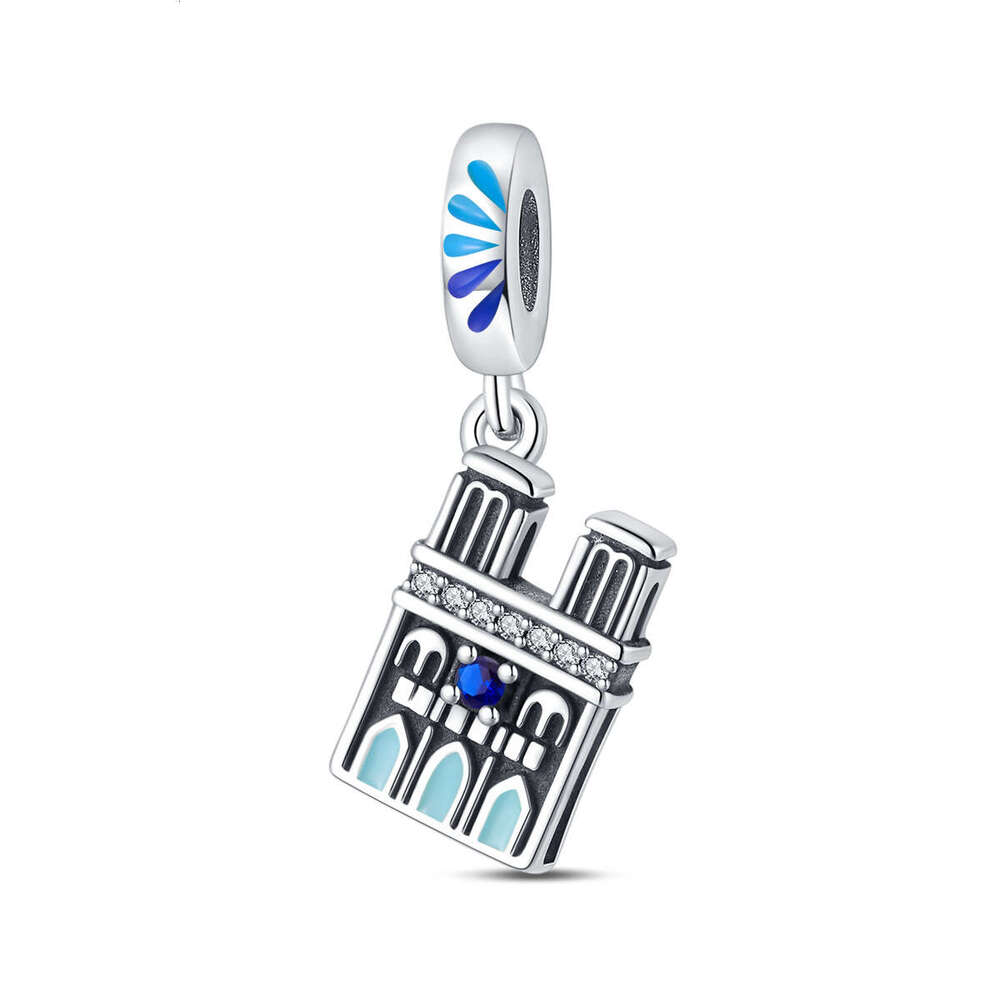 New 925 Sterling Silver Pendant Charm Architectural Series Romantic Cape Lighthouse Bead Fit Charms Silver 925 Original Bracelet DIY Jewelry Making Fo
