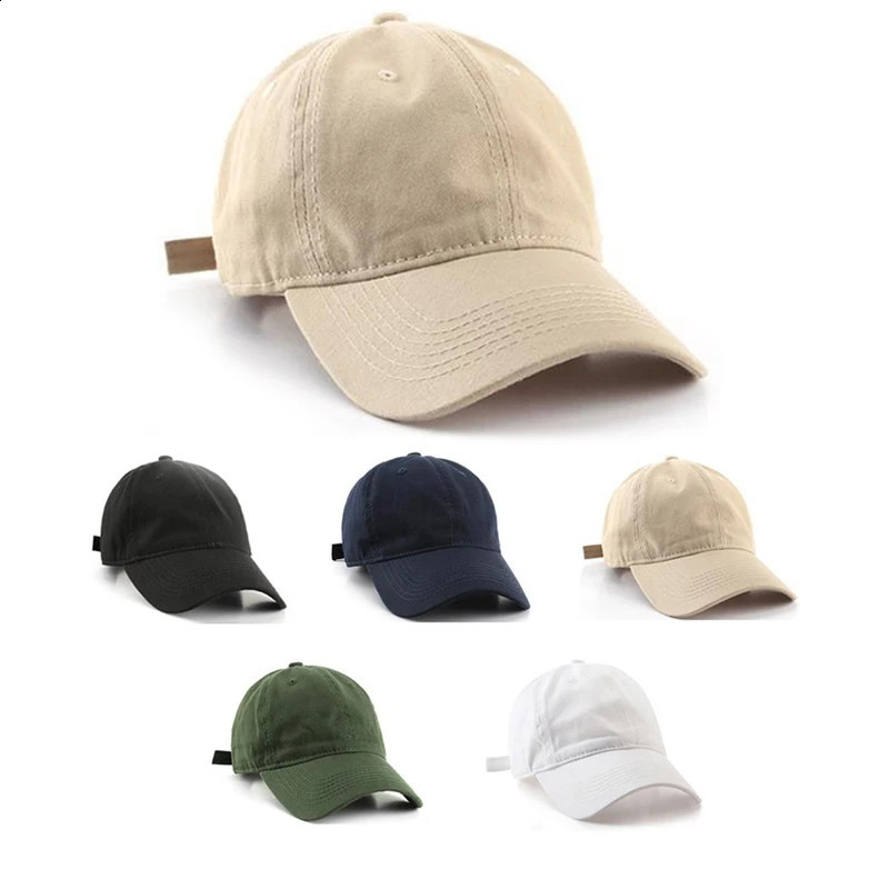 Unisex Plain Baseball Cap Men Women Cotton Sun Hats Korean Casual Outdoor Sports Fashion Caps 240906