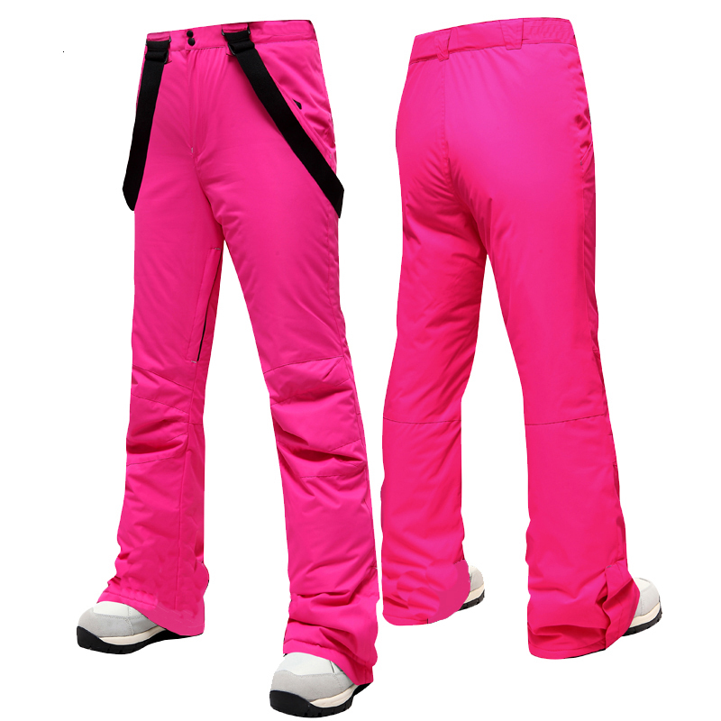 Ski Women Thicken Windproof Waterproof Winter Snow Pants Outdoor Sports Snowboarding Warm Breathable Overalls