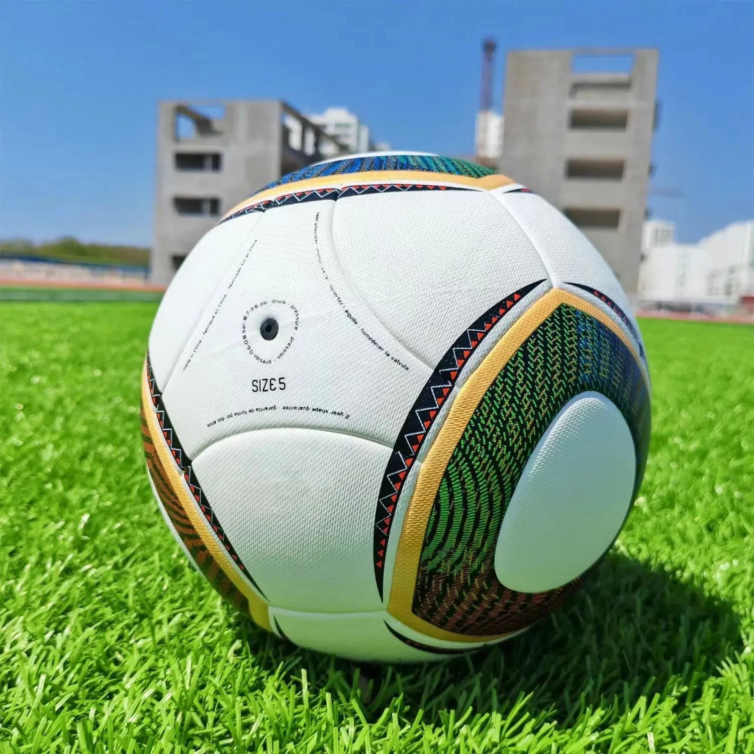 2010 Football Men Women High Quality Size 5 Pu Sports Training Futebol Adult Kids Professional Team Match Soccer ball Gift 240914