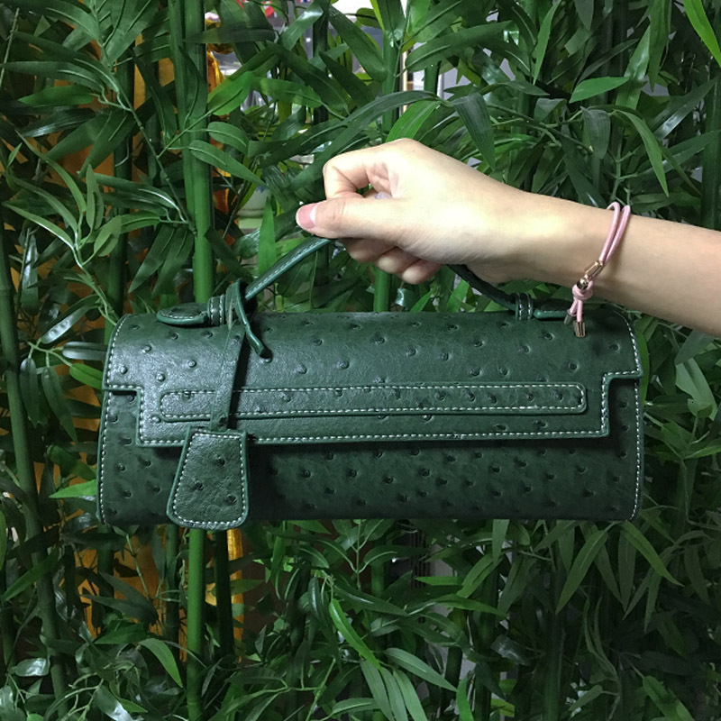 Hot Brand Design Ostrich/Snake Print Women Bag Handbag Ladies Fashion Brands Women's Long Handbags Shoulder Bags