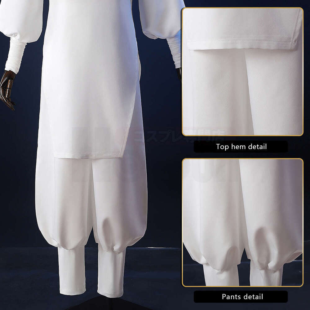 HOLOUN Jujutsu JJK Manga Anime Kashimo Hime Cosplay Costume Blue Wig White Top Elastic Pants Gift