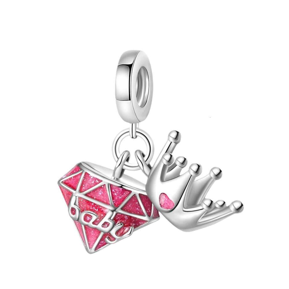 New 925 Sterling Silver Charm Barbie Pink Series Princess beads pendant Fit Charms Silver 925 Original Bracelet DIY Jewelry Making For women Gifts