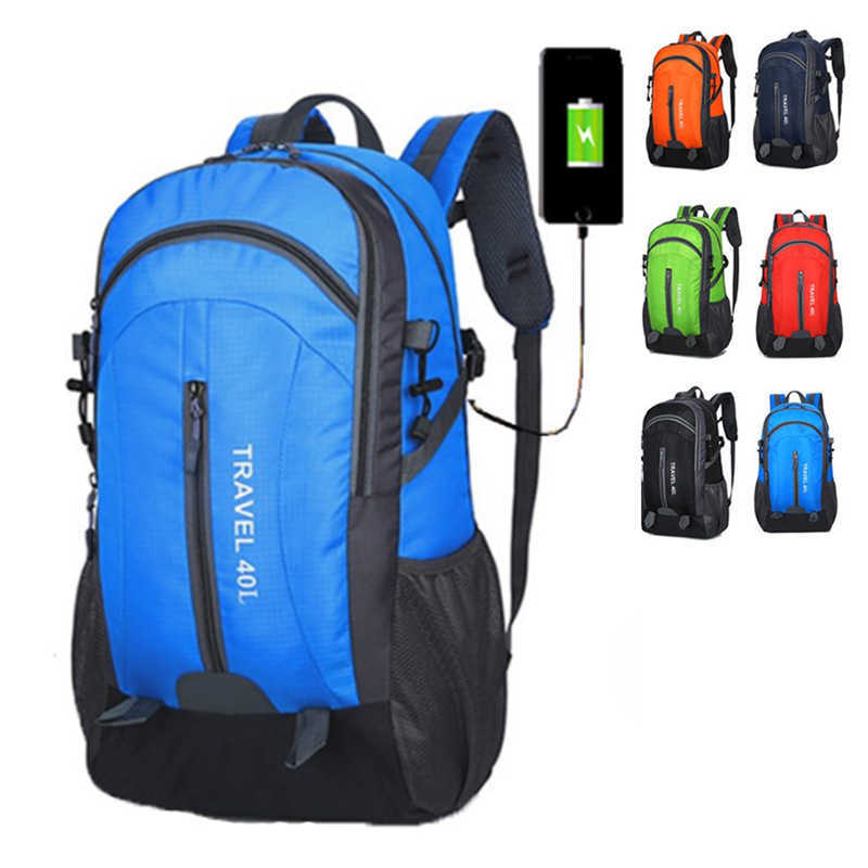CMM Backpack Outdoor Mountaineering Hiking Bag Waterproof Travel Bag for Men Usb Sports Leisure Backpack for Women