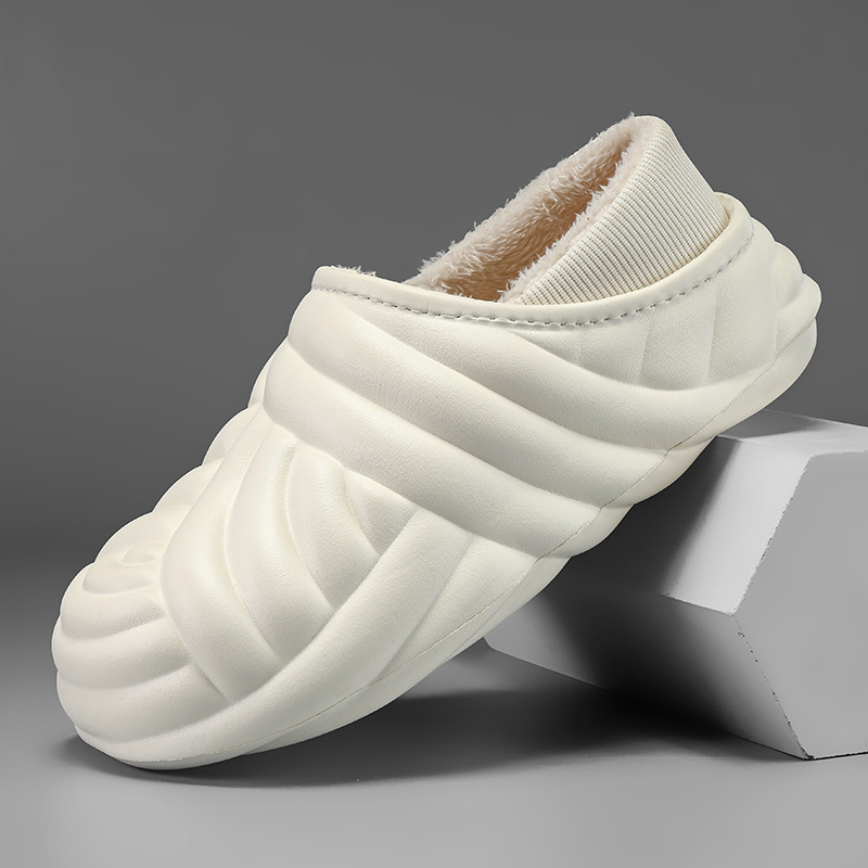 Winter Warm Comfy Couple Slippers for Men & Women Closed-Toe Trendy Design | Free Shipping cad6