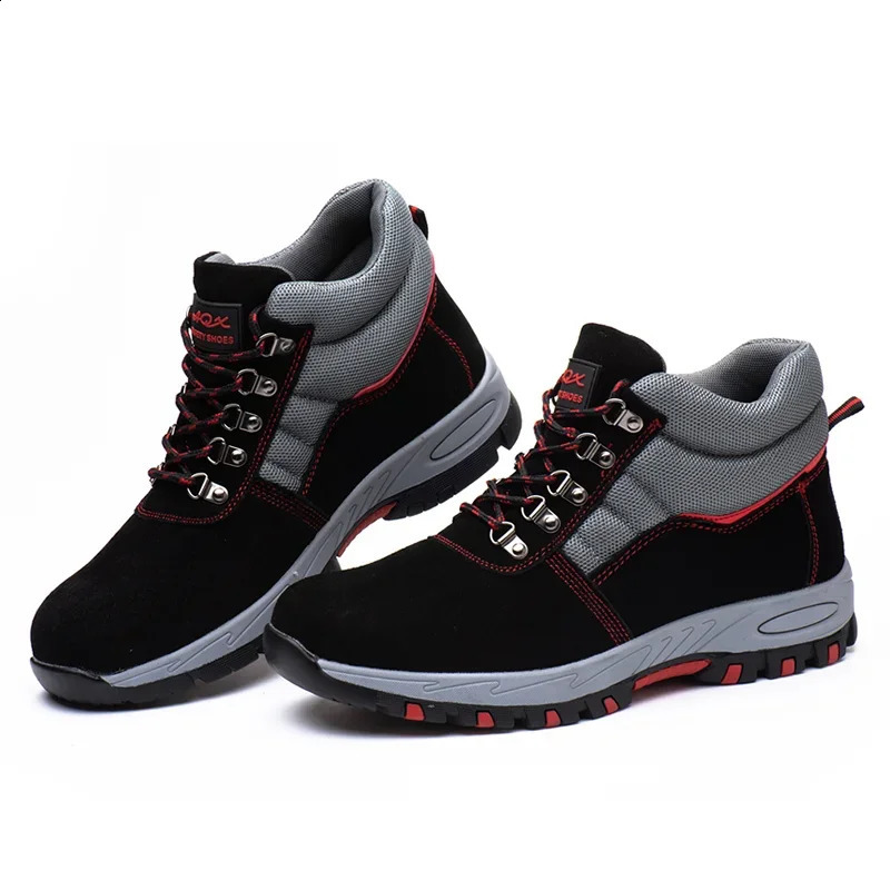 High Quality Men Steel Toe Cap Safety Boots Work Shoes Men Puncture-Proof Work Boots Safety Shoes Male Work Shoes Men 240904