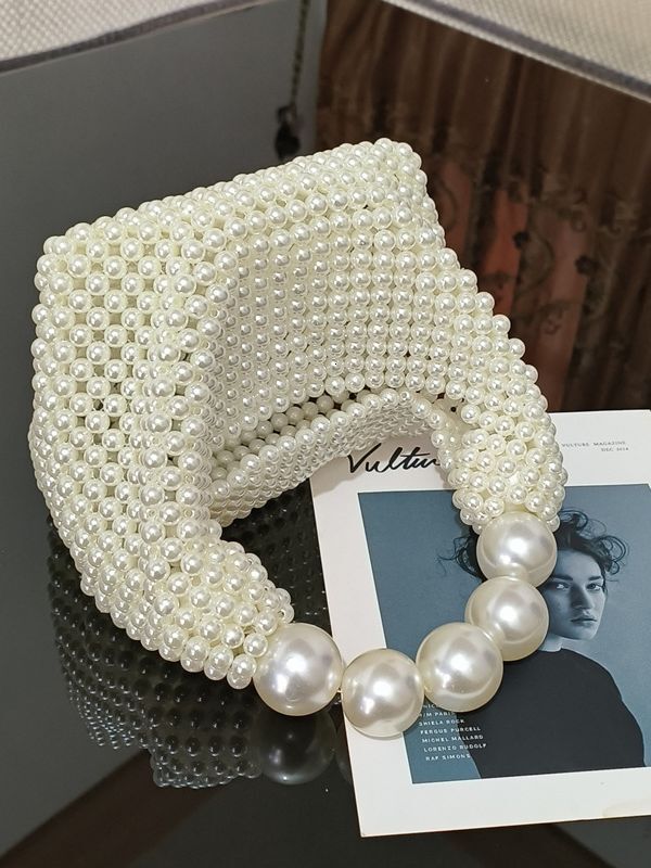 Handmade New Pearl Handbags For Women luxury bag Fashion Trendy Portable Purse Party Shoulder Tote Bags