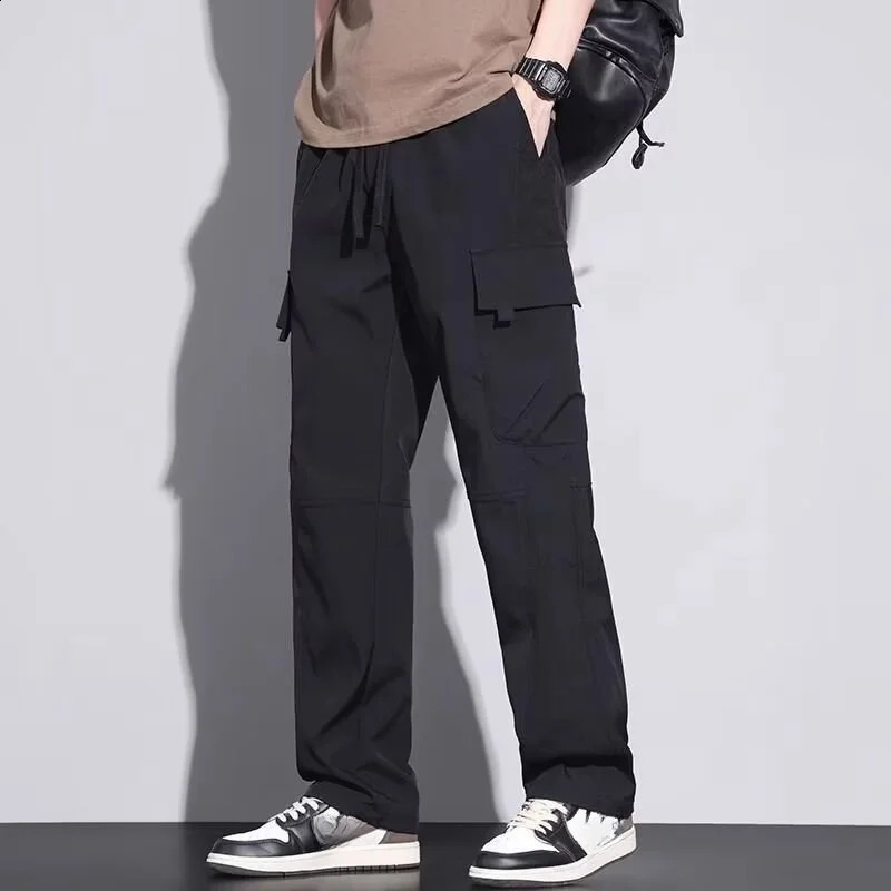 American Retro High Street Overalls Mens Straight Wide-leg Casual Pants Fashion Trend Trousers Sweatpants Gym for You 240911