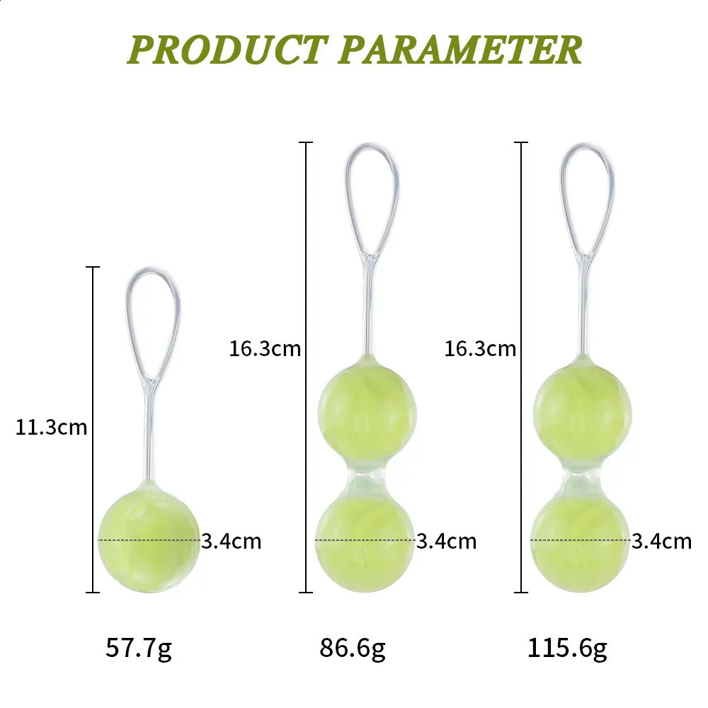 3 Pcs a Set Kegel Balls for Women Vaginal Tightening Exercise Ball Pelvic Floor Exercise Kegel Waterproof Silicon Kegel Ball 240904