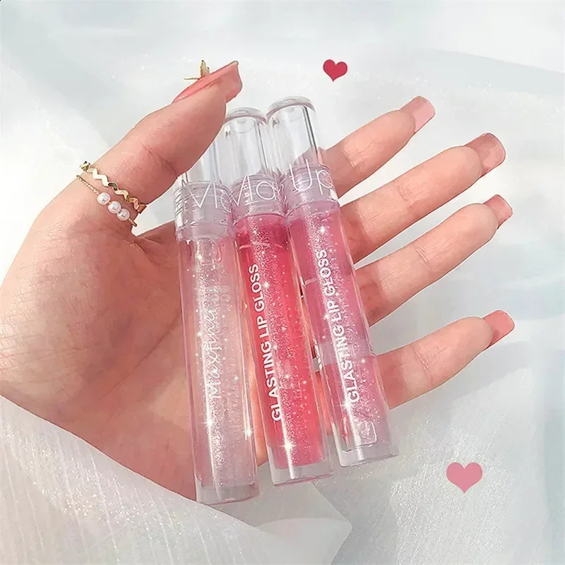 Mirror Water Lip Gloss Glaze Transparent Glass Oil Waterproof Lasting Liquid Lipstick Lipgloss Lips Cosmetics 240911