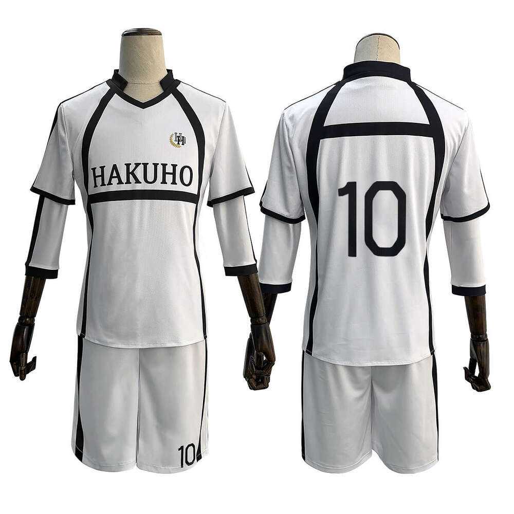 HOLOUN Blue Lock Anime Nagi No.7 Reo Mikage No.10 Cosplay Costume Jersey Wig Rose Net Football Soccer Uniform Sport Wearing