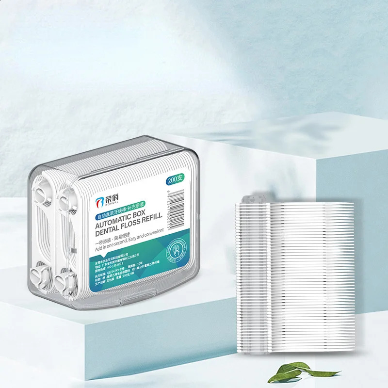 Automatic Dental Floss Picks Dispenser Pop-up Flossers Holder Floss Dispenser- Reusable Dental Pick Dispenser Clean Teeth 240905