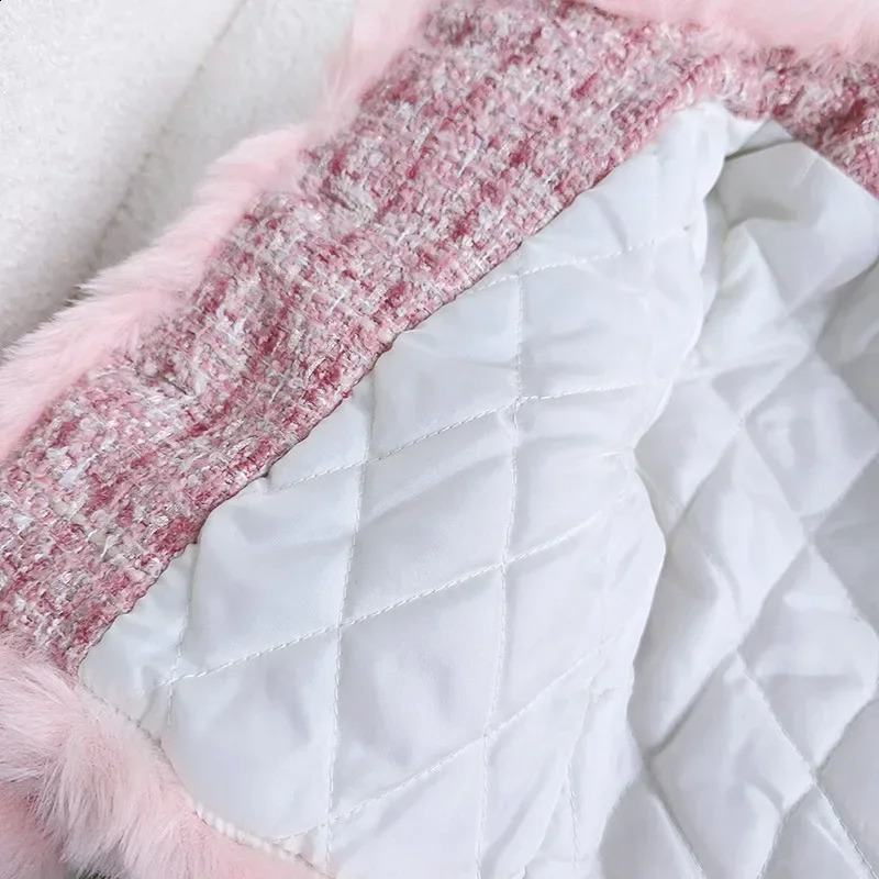 Kids 2Pcs Tweed Clothes Sets Girl Fashion Spring Winter Children Suits for 1-10Ys Elegant Sweet Outfit Kids Clothes 240913