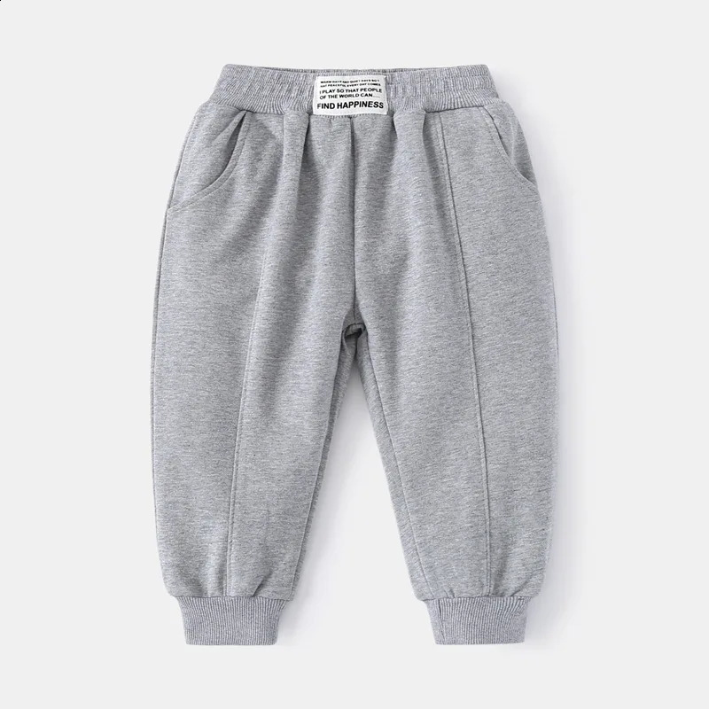 Autumn Children Boy Jogger Pants Cotton Letter Sticker Little Boys Sports Pant Loose Korean Casual Kids Baby Boy Sweatpants 240906