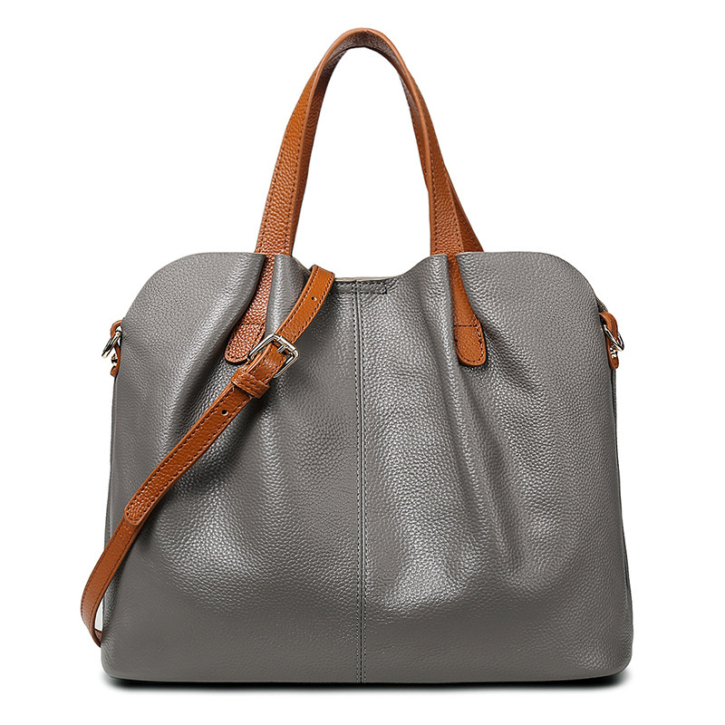 Commuting Top Cowhide Mother And Son Handbag High-end Fashion Designer Crossbody Bag Suitable For Women Leather High-end Down Large Capacity Crossbody