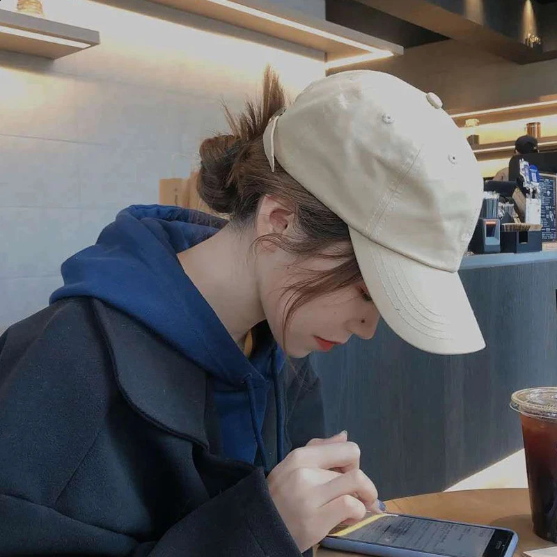 Unisex Plain Baseball Cap Men Women Cotton Sun Hats Korean Casual Outdoor Sports Fashion Caps 240906
