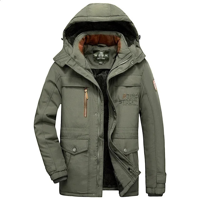 Mens Plus Size Mens Casual Jacket Winter Fashion Thick Parkas Male Coats Fur Overcoat Heated Warm Jackets Parka 240911