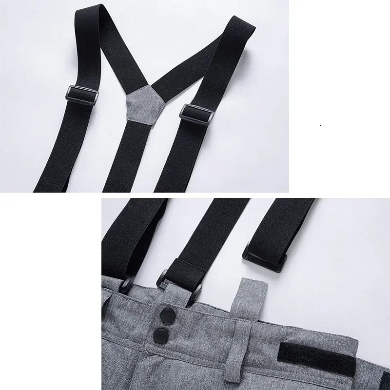 New Women Men's 2025 Ski Winter Warm Snowboarding Waterproof Outdoor Sports Snow Pants Overalls Thickening Skiing Trousers