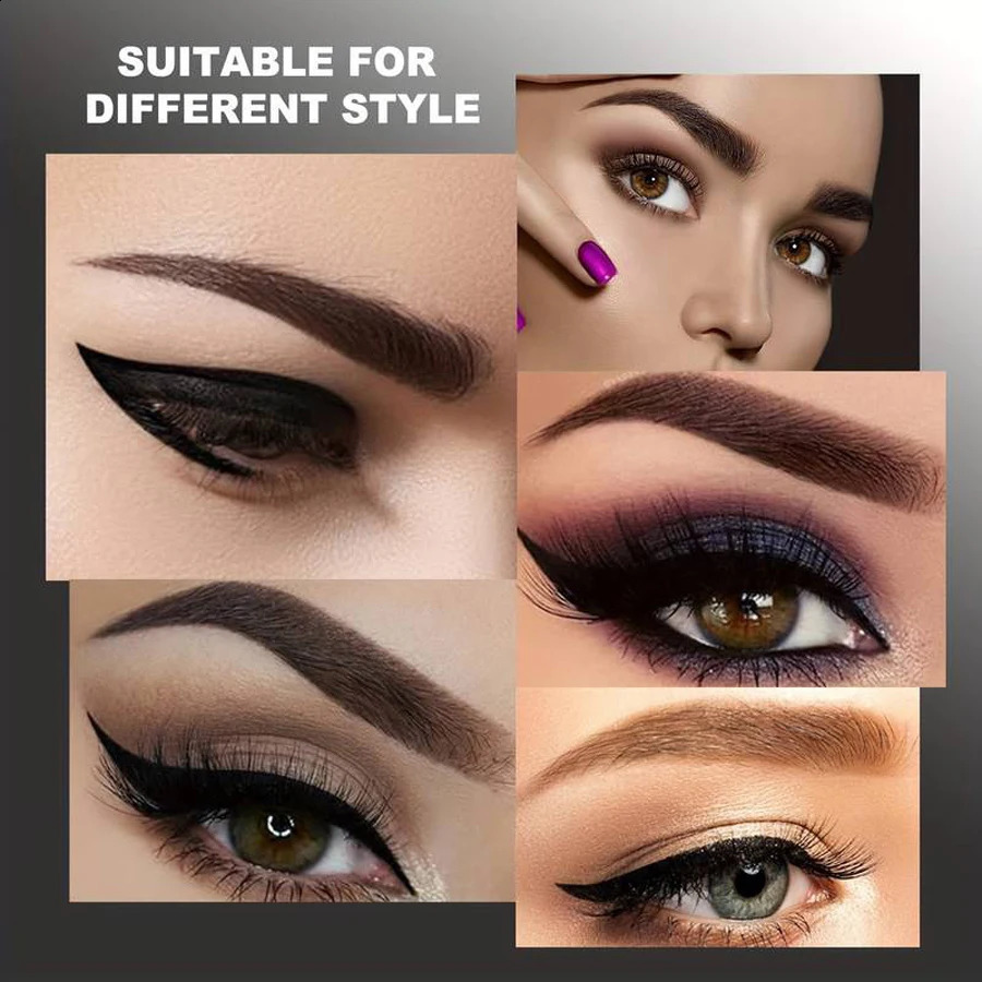 Waterproof Eyebrow Pen Microblading Eyebrow Pencil With 4 Split Head Natural Looking Brows Makeup 5 Colors 240914