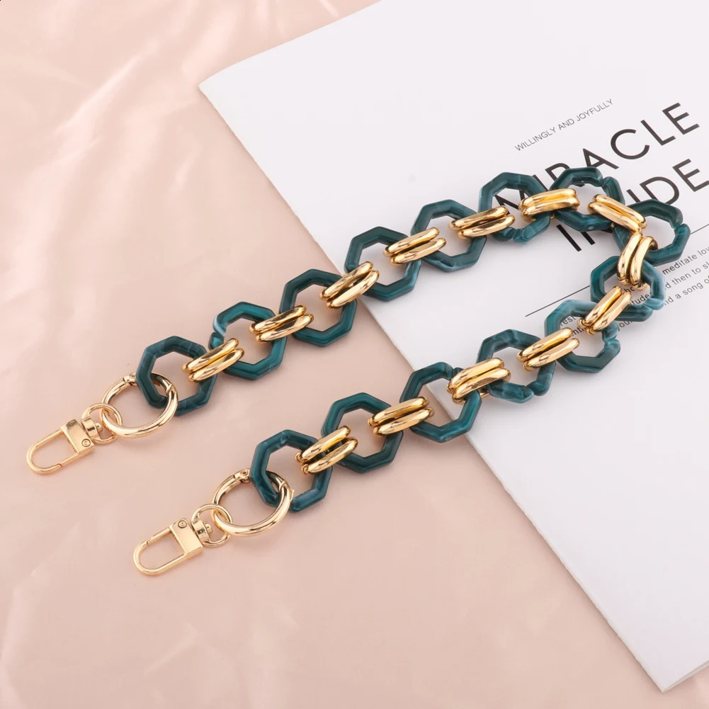 Senior Sense Matte Frosted Bag Chain Colorful Acrylic Bag Strap Resin Chain DIY Crossbody Bag Chain Underarm Accessories 240909CJ