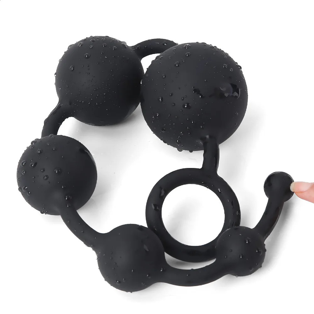 3456 Giant Anal Bead Hard Silicone Ball Sex Toy Suitable for Female Male Prostate Massage 240914