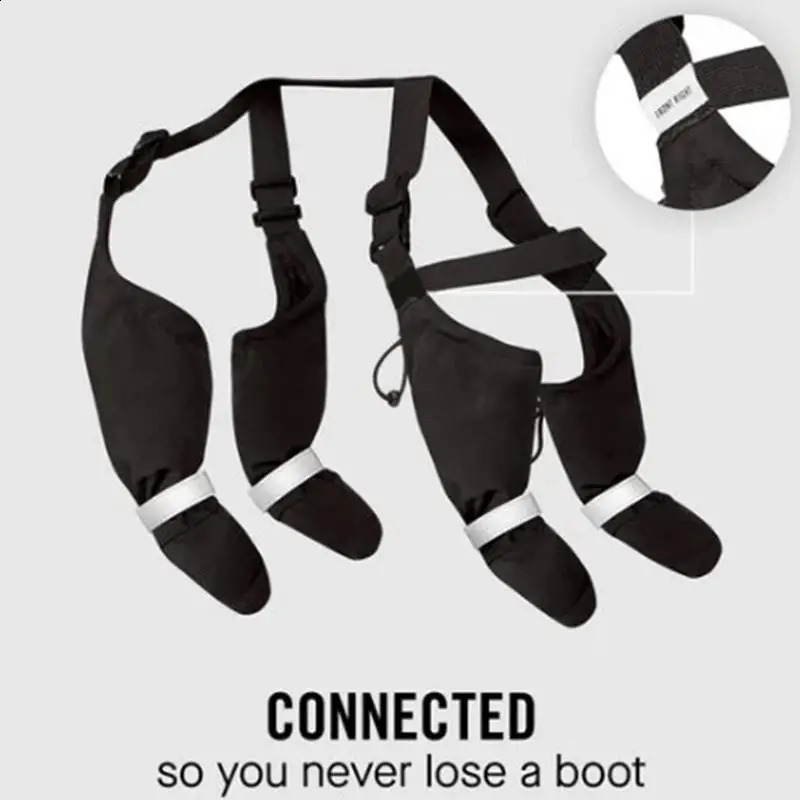 Reflective Dog Boots Shoes For Dogs Non-slip Pets Paws Protector Adjustable Walking Shoes Suspender Boots Outdoor Pet Sneakers 240907
