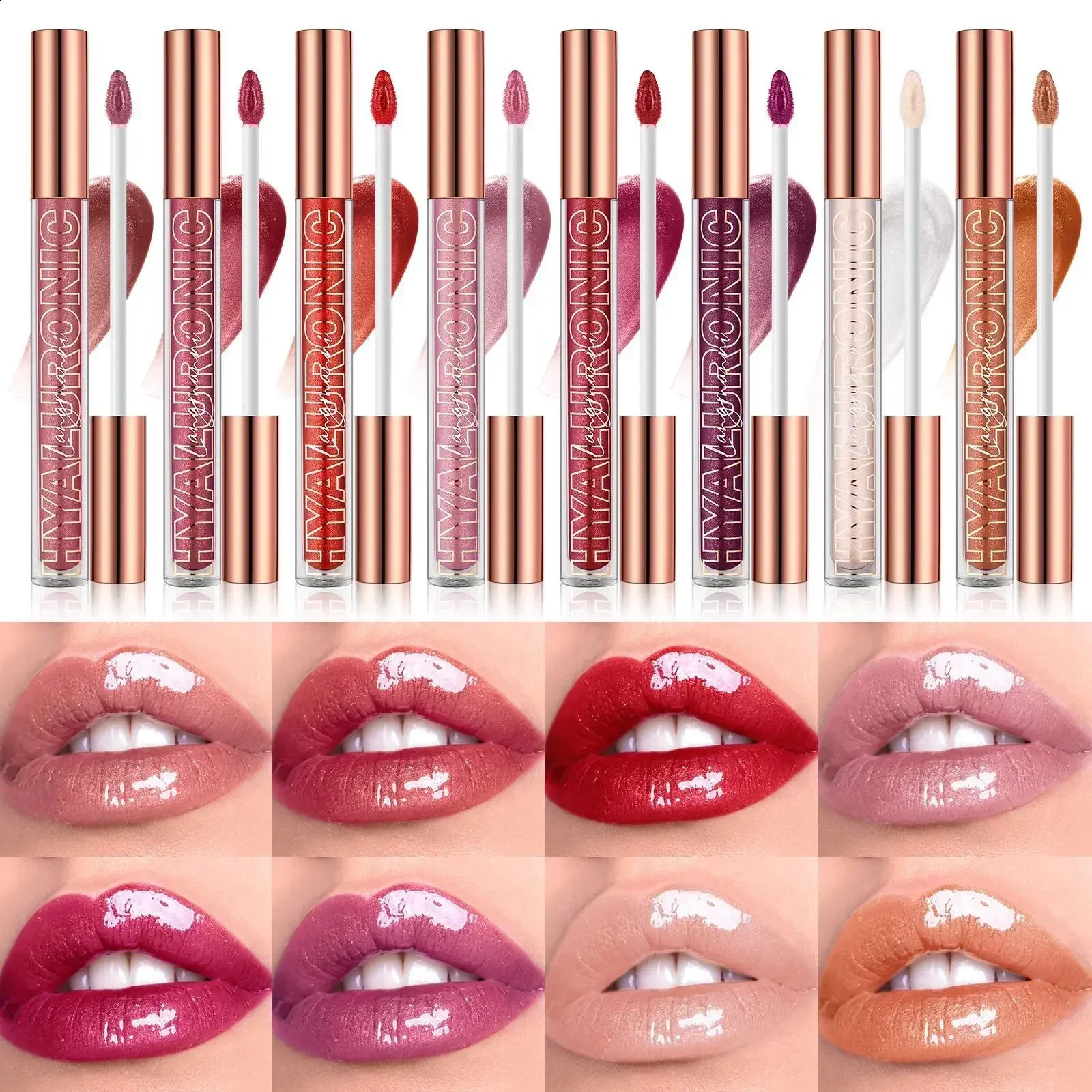 Mirror Pearl Lip Gloss Waterproof Lasting Moisturizing Liquid Lipstick 8 Colors Shine Glitter Glos Makeup Cosmetics 240911