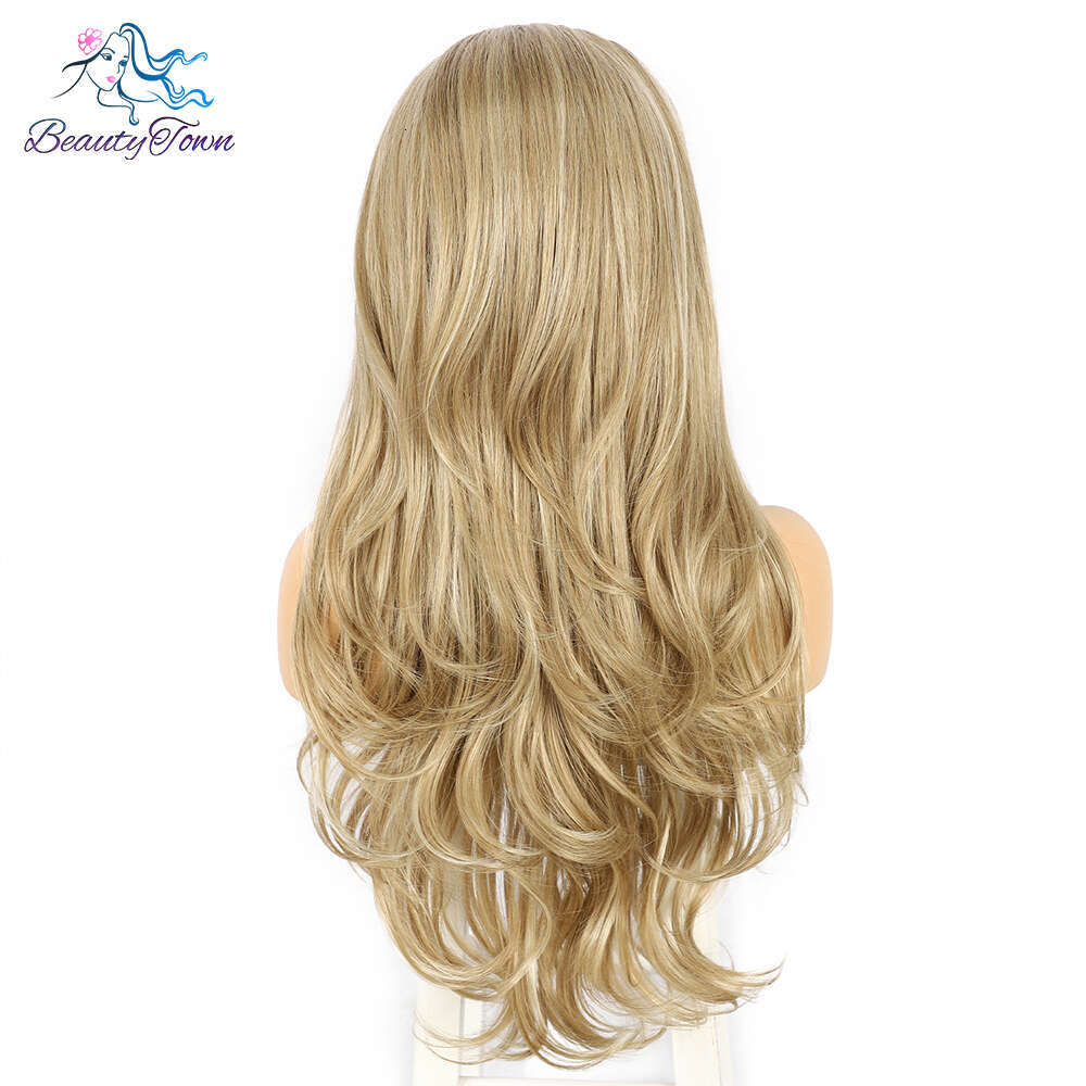 Honey 13X3 Synthetic Front 613 Blonde Transparent Lace Frontal Body Wave Cosplay Daily Use Wig For Women