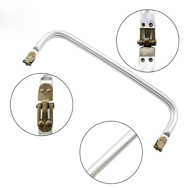 10PCS 20-30cm Metal Frame For Purse Doctor Aluminium Tube Handle bag Accessories Clutch Parts 3 Colour 240909