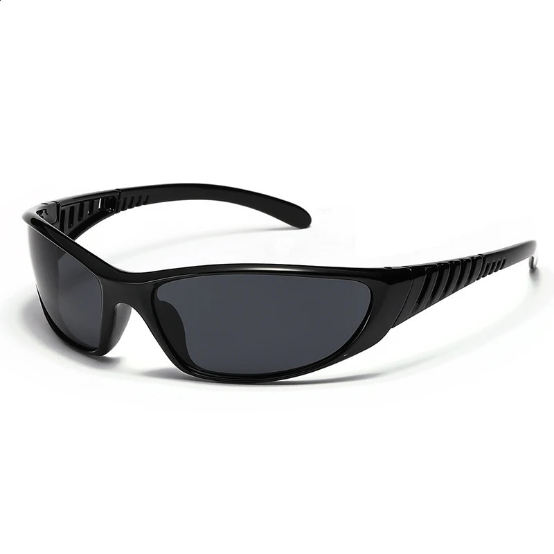 Y2k Goggle Sports Sunglasses Driving shades For Men Trendy Steampunk Trendy Shield Wrap Around Sunglasses Women TR9 240906