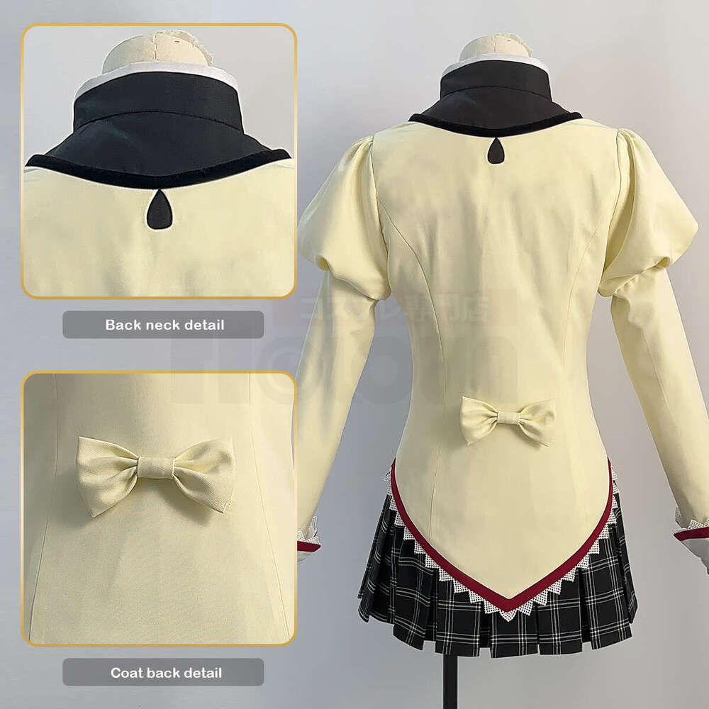 HOLOUN Puella Magi Magica Anime Kaname Madoka Cosplay Costume Jk Skirt Shirt Akemi Homura Tomoe Mami Miki Sayaka Sakura