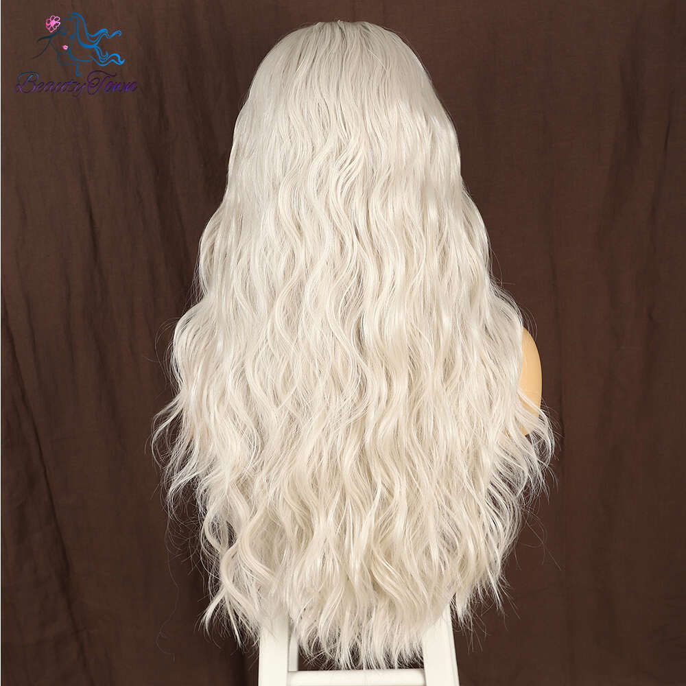 613 Blonde Synthetic Wigs Long Body Wave HD Transparent Lace Front Cosplay Daily Use Heat Resistant Wig