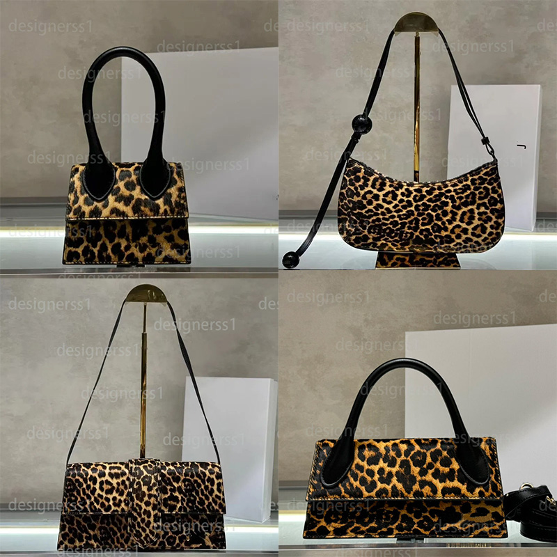 Leopard Shoulder Bag High Quality Designer Luxurys Underarm Bags Fashion Beads Messenger bag Famous Brand Clutches Purses And Handbags